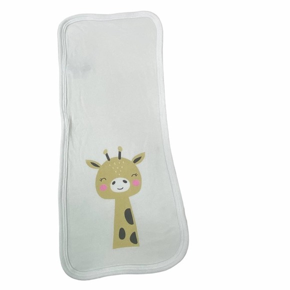 Rabbit Skins Infant Terry Burp Cloth with Giraffe Print - Gift Set of 4 - Picture 3 of 7